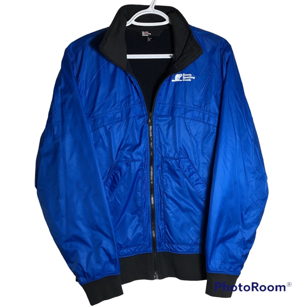 Roots Retro Full Zip Jacket Fleece Lined Women’s Small Logo Blue NWOT